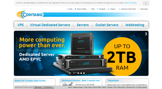 Contabo - Cheap High RAM Large Storage KVM VPS 3.99€/month ...