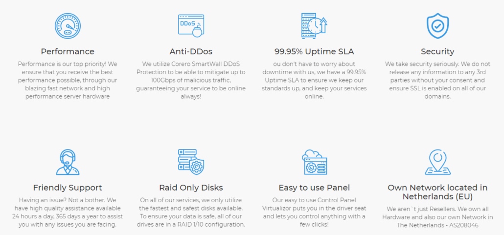 hostslick shared hosting features